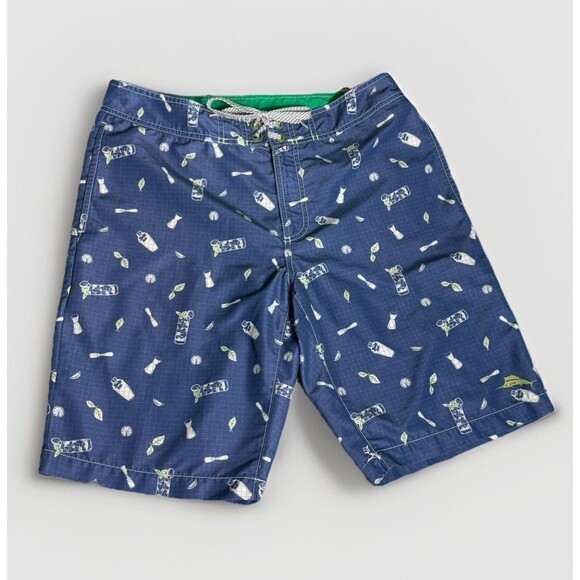 Tommy Bahama Relax Men's Swim Suit Size 32 Blue Cocktail Theme - Picture 1 of 6